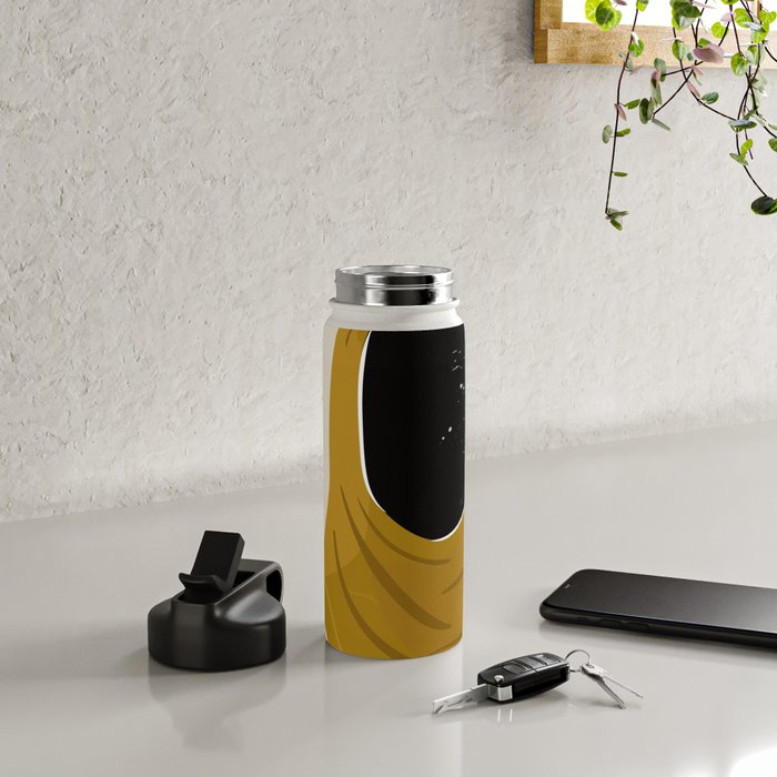 Black Hair No. 13 Water Bottle Gallery Image 5
