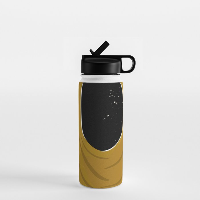 Black Hair No. 13 Water Bottle Gallery Image 1