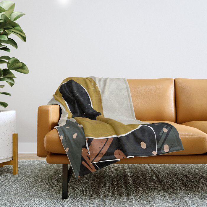 Black Hair No. 13 Throw Blanket Gallery Image 1