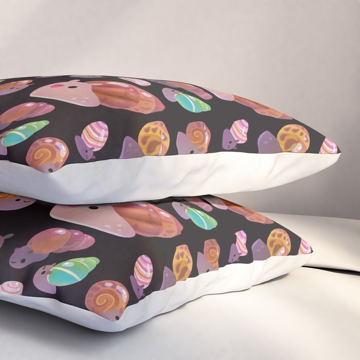 Land snail - dark Pillow Sham Gallery Image 3