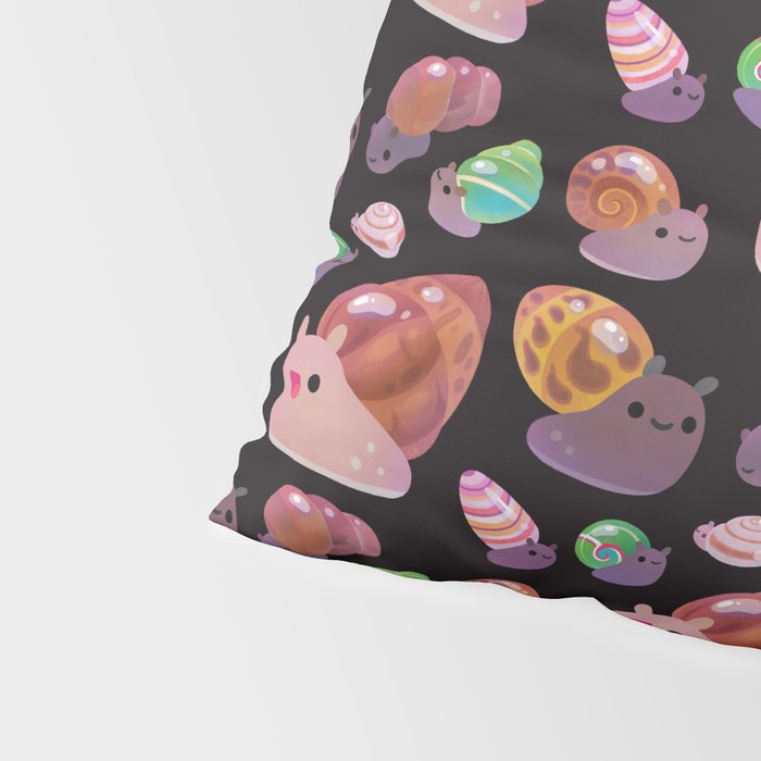Land snail - dark Pillow Sham Gallery Image 4