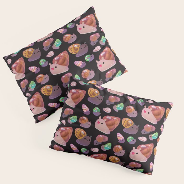 Land snail - dark Pillow Sham Gallery Image 3