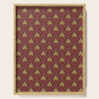 Vintage summer palm tree art pattern Serving Tray Gallery Image 1