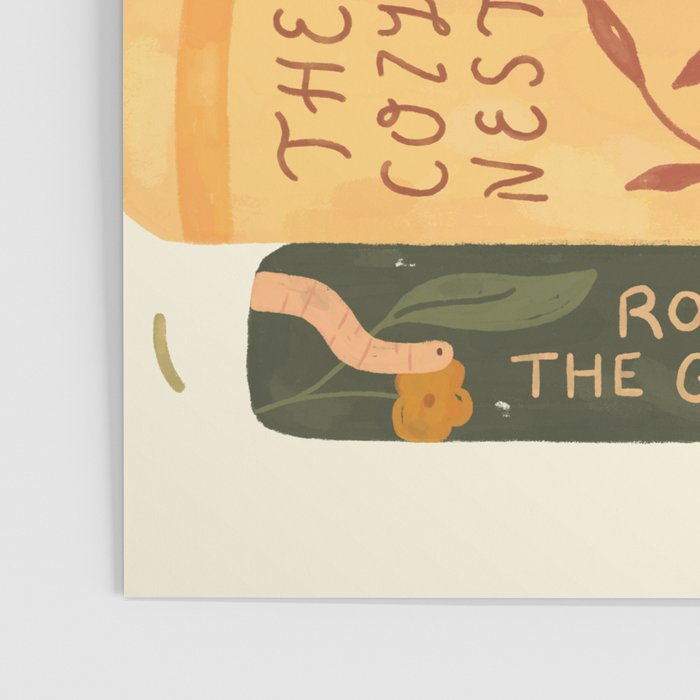 Bird's Book Stack Poster Gallery Image 3