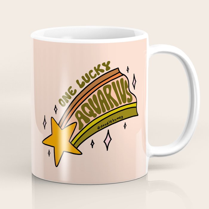 One Lucky Aquarius Coffee Mug Gallery Image 1