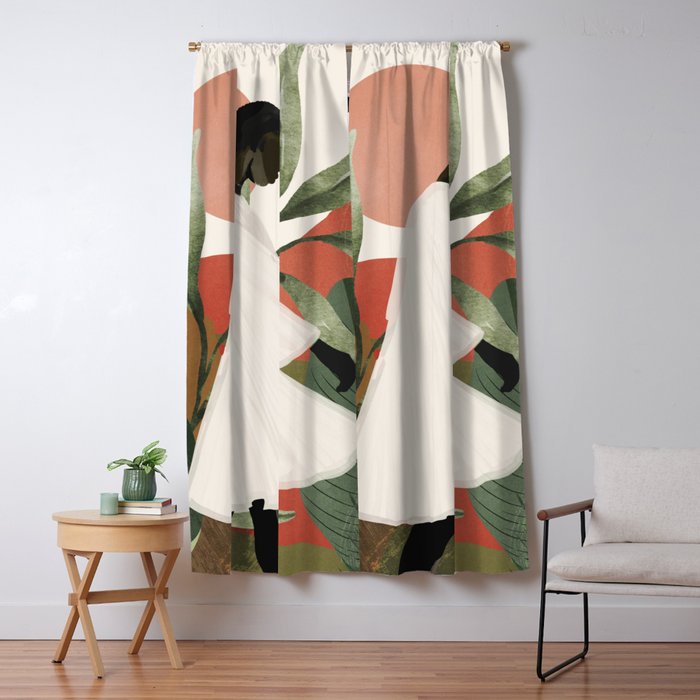 Tropical Girl 44 Window Curtain Gallery Image 5