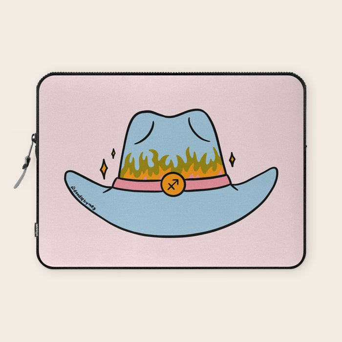 Sagittarius Cowboy Hat Laptop Sleeve Gallery Image 1