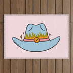 Sagittarius Cowboy Hat Outdoor Rug Gallery Image 1