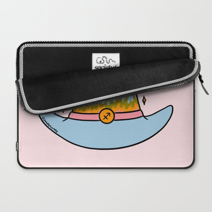 Sagittarius Cowboy Hat Laptop Sleeve Gallery Image 2