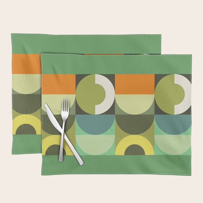 Modern Geometric 90A Placemat Gallery Image 1