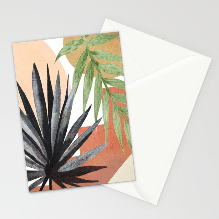 Abstract Tropical Art VII Stationery Card Gallery Image 2