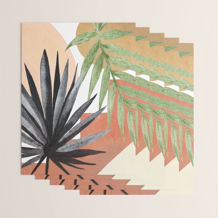 Abstract Tropical Art VII Wrapping Paper Gallery Image 3