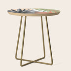 Abstract Tropical Art VII Side Table Gallery Image 1