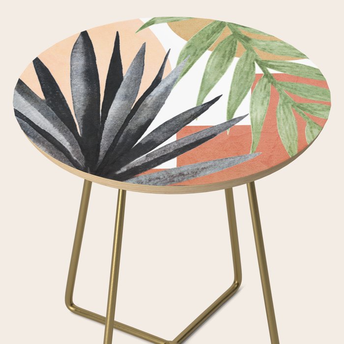 Abstract Tropical Art VII Side Table Gallery Image 2
