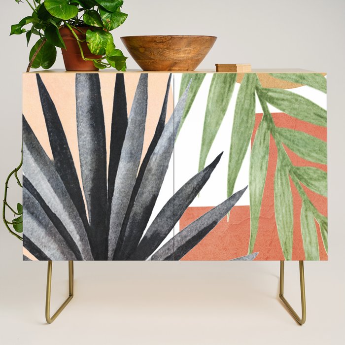 Abstract Tropical Art VII Credenza Gallery Image 1