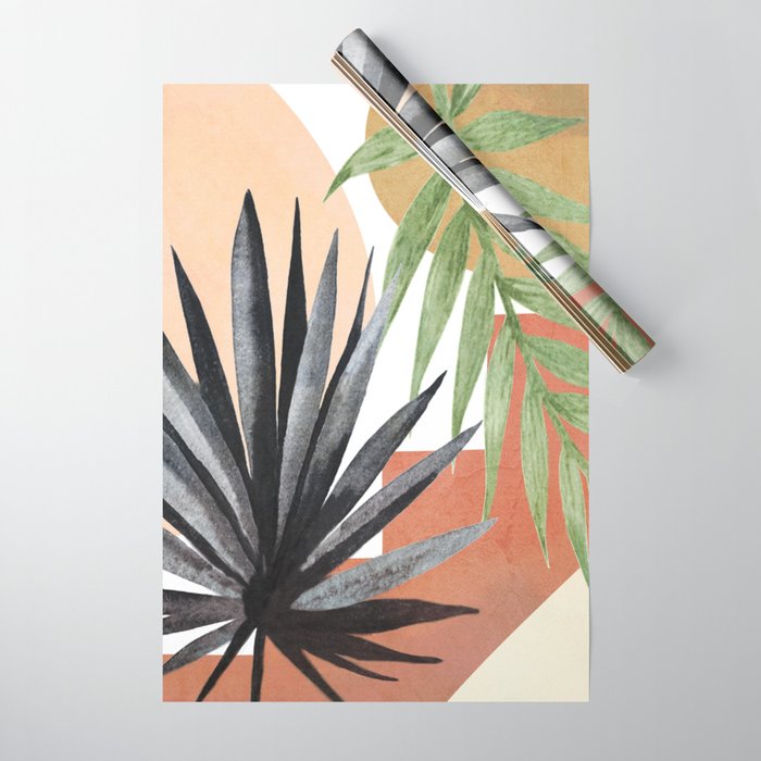 Abstract Tropical Art VII Wrapping Paper Gallery Image 1