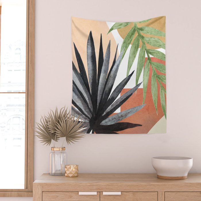 Abstract Tropical Art VII Wall Tapestry Gallery Image 2
