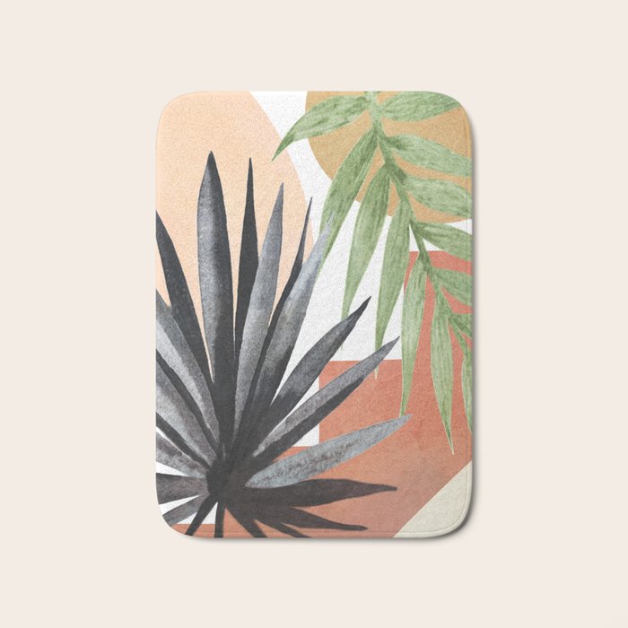 Abstract Tropical Art VII Bath Mat Gallery Image 1