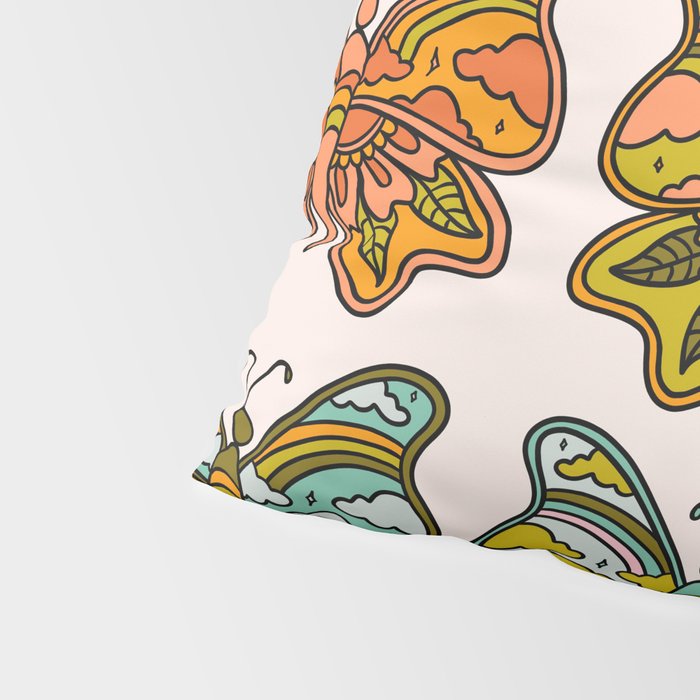 Rainbow Butterflies Pillow Sham Gallery Image 4