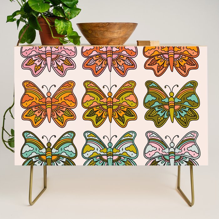 Rainbow Butterflies Credenza Gallery Image 1