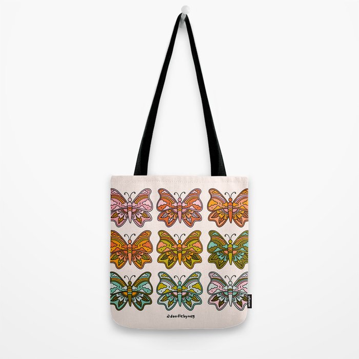 Rainbow Butterflies Tote Bag Gallery Image 2