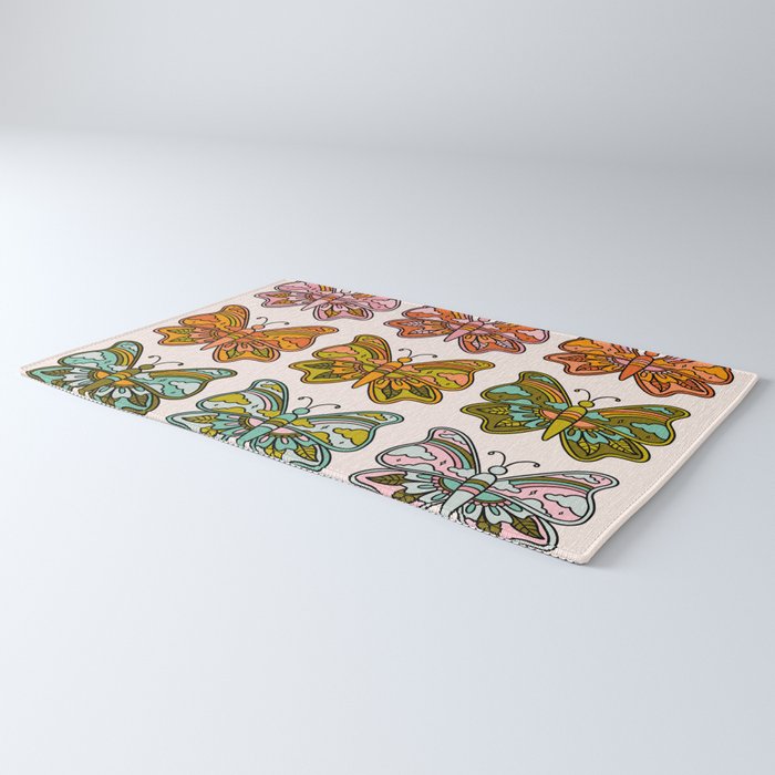 Rainbow Butterflies Rug Gallery Image 3