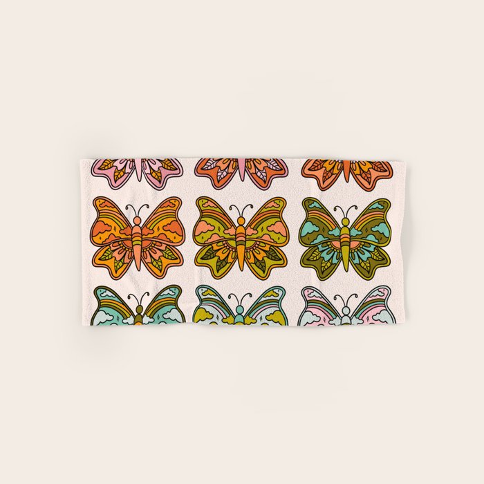 Rainbow Butterflies Bath Towel Gallery Image 1