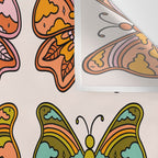 Rainbow Butterflies Wall Tapestry Gallery Image 3