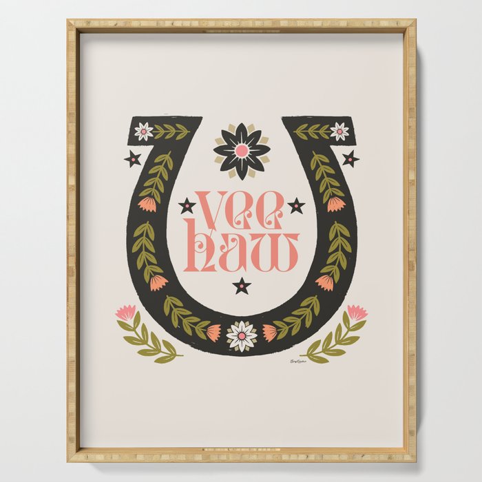 Yee Haw Horseshoe Serving Tray Gallery Image 1
