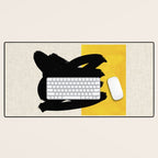 Lemon Flame Desk Mat Gallery Image 1