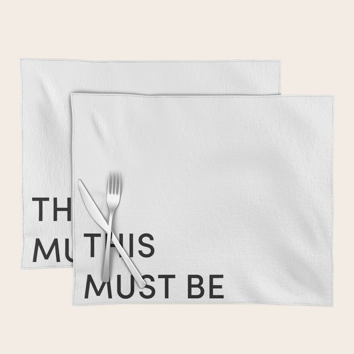 This Must Be The Place Placemat Gallery Image 1