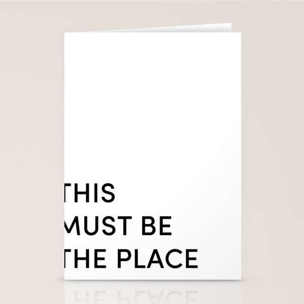 This Must Be The Place Stationery Card Gallery Image 2