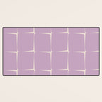 Lavender Flux Check Grid Pattern Desk Mat Gallery Image 3
