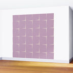 Lavender Flux Check Grid Pattern Wall Mural Gallery Image 2