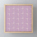 Lavender Flux Check Grid Pattern Mini Art Print Gallery Image 1