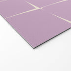 Lavender Flux Check Grid Pattern Welcome Mat Gallery Image 2