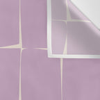 Lavender Flux Check Grid Pattern Wall Tapestry Gallery Image 3