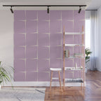 Lavender Flux Check Grid Pattern Wall Mural Gallery Image 1