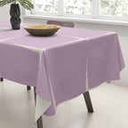 Lavender Flux Check Grid Pattern Tablecloth Gallery Image 3