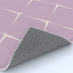 Lavender Flux Check Grid Pattern Rug Gallery Image 4