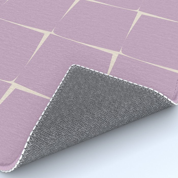 Lavender Flux Check Grid Pattern Rug Gallery Image 4