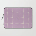 Lavender Flux Check Grid Pattern Laptop Sleeve Gallery Image 1