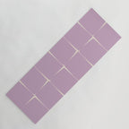 Lavender Flux Check Grid Pattern Yoga Mat Gallery Image 1