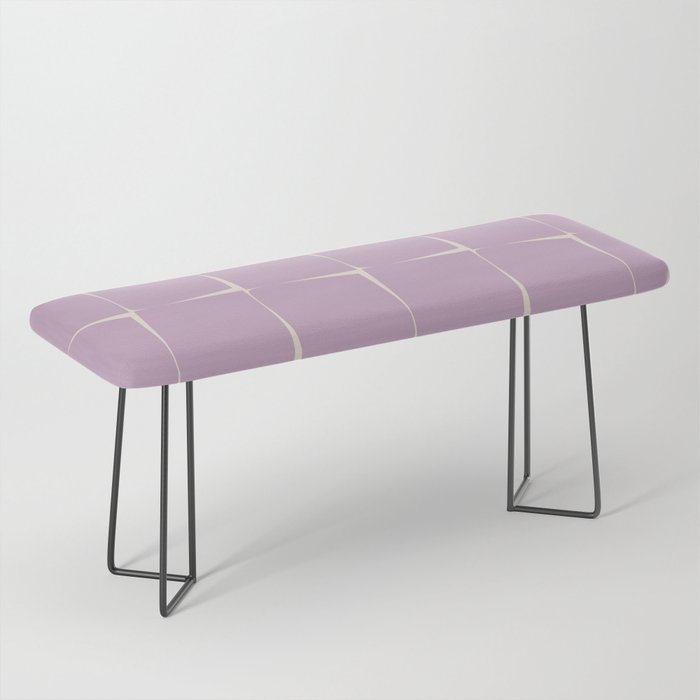 Lavender Flux Check Grid Pattern Bench Gallery Image 1
