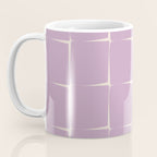 Lavender Flux Check Grid Pattern Coffee Mug Gallery Image 3
