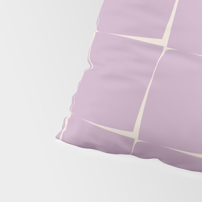 Lavender Flux Check Grid Pattern Pillow Sham Gallery Image 4