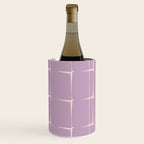 Lavender Flux Check Grid Pattern Wine Chiller Gallery Image 1