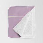 Lavender Flux Check Grid Pattern Throw Blanket Gallery Image 3