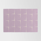 Lavender Flux Check Grid Pattern Rug Gallery Image 2