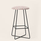 Minimal Blooming Flowers - Blush Pink, Yellow, Blue Stool Gallery Image 1